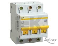 Изображения товара Выключатель автоматический трехполюсный ВА47-29 5А D 4,5кА KARAT | MVA20-3-005-D | IEK