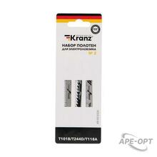 Изображения товара Набор полотен для электролобзика KRANZ № 2 T101B/T118A/T244D (3 шт./уп.) |KR-92-0320 | Kranz