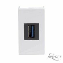 Изображения товара USB 3.0 розетка, Viva, белая, 1 мод