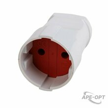 Изображения товара Розетка разборная без з/к 10А белая | 11-8527 | REXANT