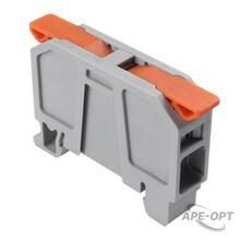 Изображения товара Клемма СМК 222-2521D проходная 1-полюсная на DIN-рейку (6-25 мм²) серая (30 шт/уп) | 07-5292 | REXANT