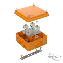 Изображения товара Коробка огнестойкая для о/п 40-0300-FR1.5-6 Е15-Е120 100х100х50 IP55 6p, 1.5 мм.кв.| 40-0300-FR1.5-6 | Промрукав