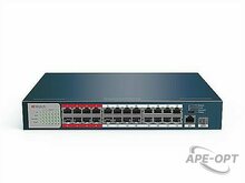 Изображения товара Сетевой неуправляемый коммутатор DS-S2624P (B) 24 PoE портов, 8 приоритетных PoE