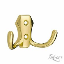 Изображения товара Крючок 2405, 2-х рожковый, золото (1 шт) - пакет | 129916 | Tech-KREP