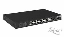 Изображения товара SW-62444(400W) - PoE коммутатор Fast Ethernet на 24 x RJ45 портов + 4 x GE Combo uplink порта