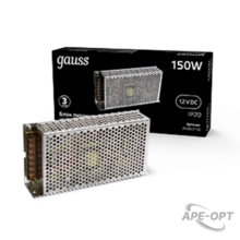 Изображения товара Блок питания для светодиодной ленты LED STRIP PS 150W 12V IP20 | 202003150 | Gauss