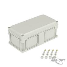 Изображения товара Корпус пластиковый RAM box IP67 400х200х160 мм (высота крышки 35) стенка с выбивными фланцами непрозрачная крышка | 542310 | DKC
