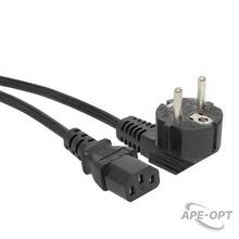 Изображения товара Кабель питания TERACOM для PDU IEC 60320 C13 - CEE 7/7 (Schuko)3x1,5мм2 250В 10A длина 2 м | TRC-PCA-C13-SH-2M | EKF
