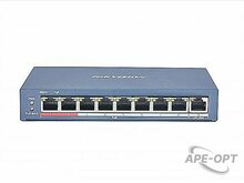 Изображения товара Неуправляемый PoE коммутатор DS-3E0109P-E (C) 8 портов