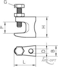 Изображения товара Балочный зажим 0-26mm (FL3-G M12 TG) | 1488090 | OBO Bettermann