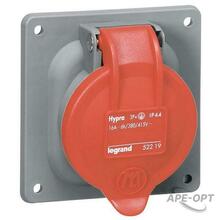 Изображения товара Встраиваемая розетка Hypra - IP 44 - 3К+З - 63 А - пластик | 053823 | Legrand