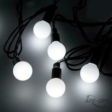 Изображения товара Светодиодная гирлянда ARD-BALL-CLASSIC-D23-20000-BLACK-160LED WHITE (230V, 7W) | 025630 | Arlight