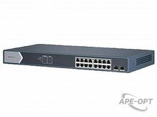 Изображения товара DS-S1816GP - Сетевой неуправляемый коммутатор