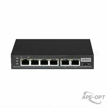 Изображения товара SW-20600/D - Коммутатор/удлинитель Osnovo, Fast Ethernet c PoE на 6 портов