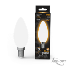 Изображения товара Лампа светодиодная Black LED Filament Свеча OPAL E14 5W 420lm 2700К | 103201105 | Gauss