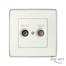 Изображения товара Simon 75 Механизм Розетка R-TV+SAT конечная (аналоговый сигнал), S82, S82N, S88, S82 Detail | 75488-39 | Simon