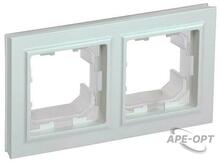 Изображения товара BRITE Рамка 2-ая IP44 РУ-2-БрЖ-44 жемчуг | BR-M22-44-K36 | IEK