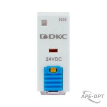 Изображения товара Одиночное реле, 2 перекидных контакта, 24 В DC | IR-24DC-2CO-D | DKC