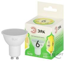 Изображения товара Лампа светодиодная GREEN LINE LED MR16-6W-830-GU10 GL GU10 6 Вт софит теплый свет | Б0067075 | ЭРА
