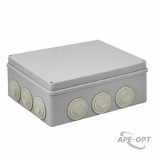 Изображения товара Коробка распределительная КМР-050-043 пылевлагозащитная, 12 мембранных вводов, уплотнительный шнур (240х190х90) EKF PROxima | plc-kmr-050-043 | EKF