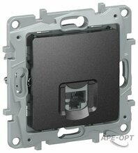 Изображения товара Etika Антрацит Розетка компьютерная RJ45 кат.5Е UTP | 6726411 | IEK