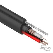 Изображения товара Кабель КВК-П-2+2x0,75 мм², +ТРОС (Cu/Cu) черный (бухта 305 м) | 01-4107 | REXANT
