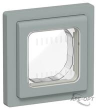 Изображения товара FLITE Рамка 1-местная IP55 Рпро-1-55-ФлС серый | FI-M10-32-55-K03 | IEK