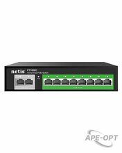 Изображения товара P110GC - Коммутатор Netis неуправляемый, настольный, 100 Мбит/сек, 1000 Мбит/сек, 10 port, 8PoE, бюджет PoE 100 Вт