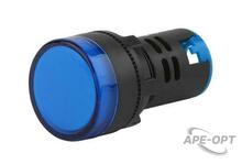 Изображения товара Лампа AD22DS(LED)матрица d22мм синий 24В AC/DC (10/1000/12000) | Б0045613 | ЭРА