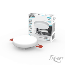Изображения товара Светильник встраиваемый downlight Elementary Adjustable Frameless FL круг 9W, 800lm, 4000K, Ø85mm, монтаж 55-75, 1/100 | 9034460209 | Gauss