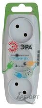 Изображения товара Тройник SP-3-W 3гн, без заземл.(белый) (10/60/1200) | C0045527 | ЭРА
