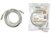 Изображения товара Патч-корд народный U/UTP Cat 5e 4PR 24AWG PVC, литой 7 м, серый | SQ0115-0007 | TDM