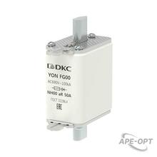 Изображения товара Предохранитель YON ножевого типа FG00 50А 690V характеристика aR | 1FG00-0050-690V-AR | DKC