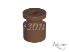 Изображения товара Изолятор пластиковый для наружного монтажа витой электропроводки, D20х24мм, цвет - какао, серия УСАДЬБА, ТМ МЕЗОНИНЪ (100 шт /уп