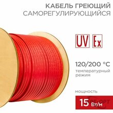 Изображения товара Кабель греющий (нагревательный) саморегулирующийся RSM-15F 120/200 °C, экранированный, взрывозащищенный, Ex, UV, 15Вт/м, 1,37мм2/189м, 250м | 51-0310