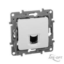 Изображения товара Etika Белый Розетка компьютерная RJ45 одинарная 6 кат