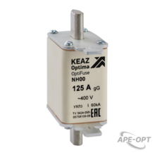 Изображения товара Вставка плавкая OptiFuse NH00-25-400AC-0-gG-УХЛ3 | 144611 | КЭАЗ