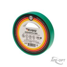 Изображения товара Изолента ПВХ 0.13х15 мм, 25 м, зеленая | KR-09-2103 | Kranz