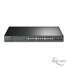 Изображения товара TL-SG3428MP - JetStream 28 портовый гигабитный управляемый коммутатор 2го уровня с 24 портами PoE+, бюджет PoE до 384 Вт