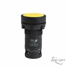 Изображения товара Кнопка OptiSignal Compact D22 C7-P-511 желтая 1НО+1НЗ XB7NA55 | 362046 | КЭАЗ