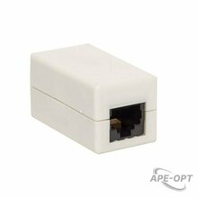 Изображения товара Адаптер проходной TERACOM Cat.5E неэкранированный RJ45-RJ45 белый | TRC-INLC-2RJ45-5EUTP-WH | EKF