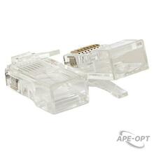 Изображения товара Коннектор RJ-45 TERACOM неэкранированный 8P8C Cat.5E универсальный (упак.50шт) | TRC-PLUG-5EUTP-50 | EKF