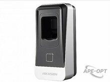 Изображения товара DS-K1201EF - Считыватель отпечатков пальцев и EM карт, Память: 5000 отпечатков; поддержка протокола RS485; DC12В±10%; 12Вт; -40 °C...+70°C; IP65; размер 62×132×44мм; пластик.