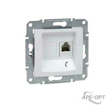 Изображения товара Sedna Белый Розетка ТЛФ 1-ая RJ11 | SDN4101121 | Schneider Electric