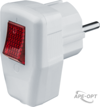 Изображения товара Вилка 61 364 NCA-PL05-16A-ESC-WH угловая с/з с/выключ