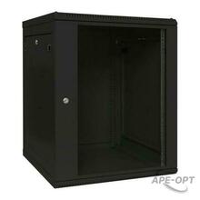 Изображения товара Шкаф настенный 19" TERACOM PRO 15U 600х600 мм дверь стеклянная с замком-ручкой чёрный|TRP-WLL-1566-40B|EKF