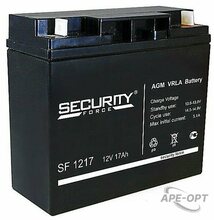 Изображения товара SF 1217 - Аккумулятор Security Force герметичный свинцово-кислотный, 12В/17Ач, клеммы под болт с гайкой 5.5 мм