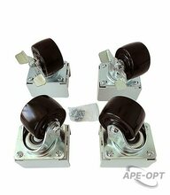 Изображения товара ШТК-М-150 - Комплект грузоподъемных роликов 3" × 2" для шкафов ШТК-М, 4 шт