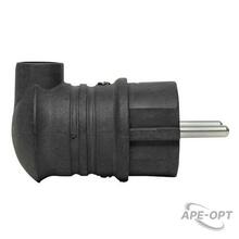 Изображения товара Вилка угловая каучуковая 230В 2P+PE 16A IP44 EKF PRO | RPS-017-16-230-44-r | EKF