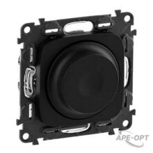 Изображения товара Valena ALLURE DIY Антрацит Светорегулятор поворотный, 300Вт, универсальный, без нейтрали | 752980 | Legrand